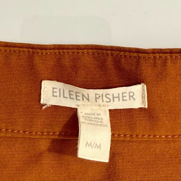 Eileen Fisher Rust Button-Front Utility Jacket - Picture 10 of 10